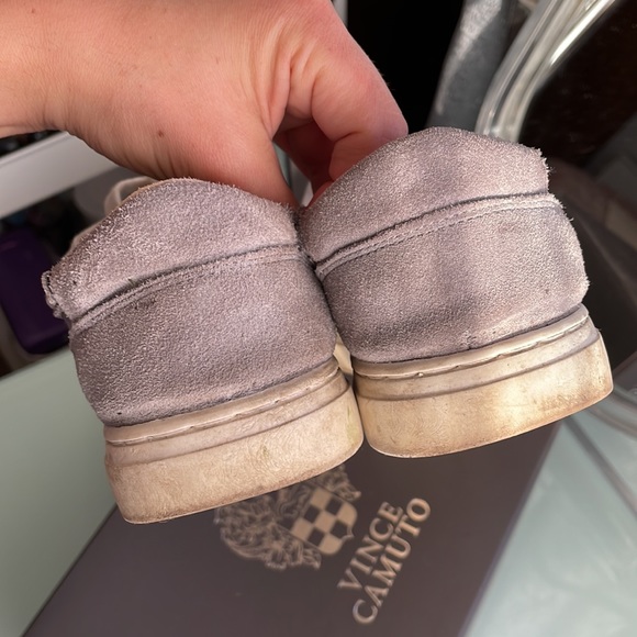 Vince Camuto mesh suede Breya grey sneakers - Picture 4 of 6